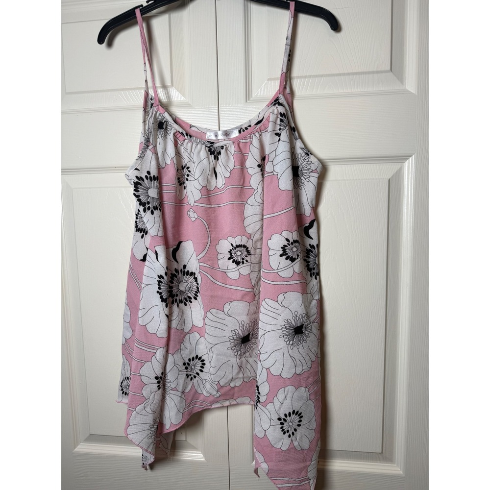 Rosegal‎ Pink Floral Cami Tank Top